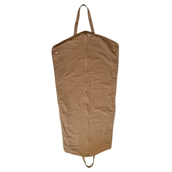 Burberry London England Cotton Garment Bag Tan Suit Cover Packable Travel Case - Picture 3 of 4